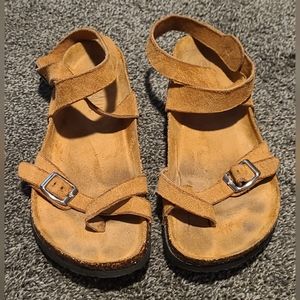 Women's Cross Ankle Strap Sandals Size 8